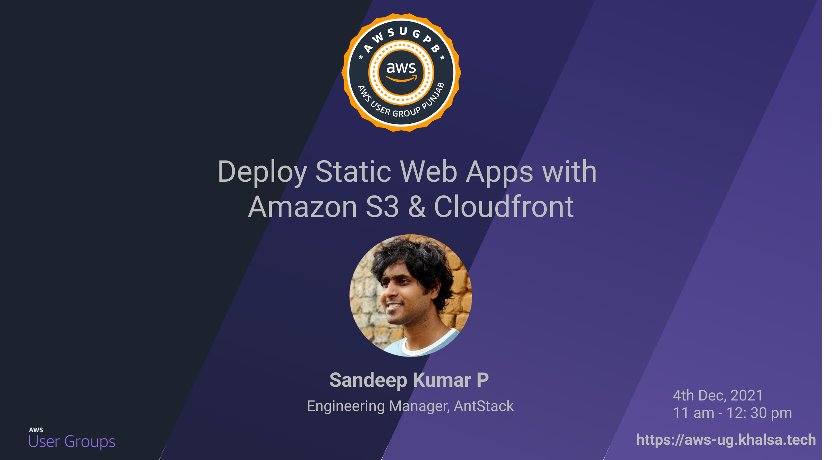 Deploy Static Web Apps with Amazon S3 & Amazon Cloudfront