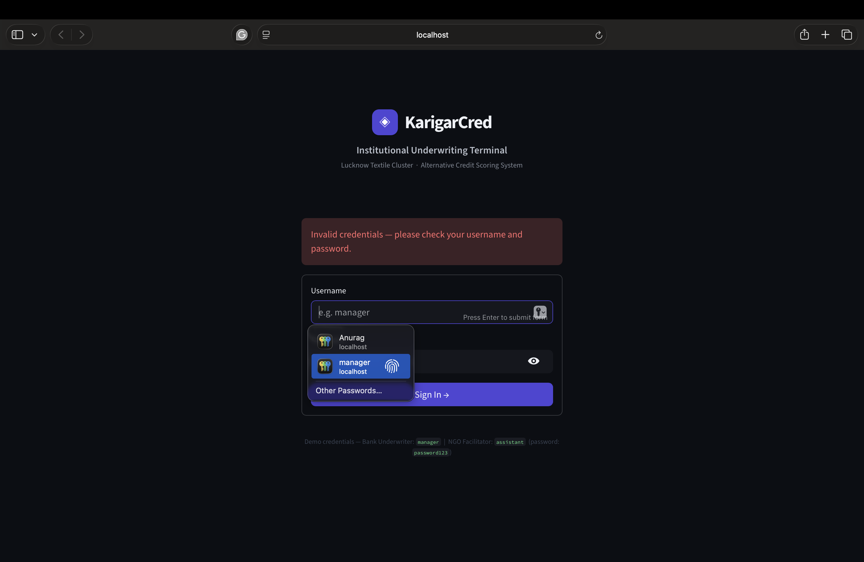 KarigarCred - Financial Identity for Every Karigar! KarigarCred - Financial Identity for Every Karigar!