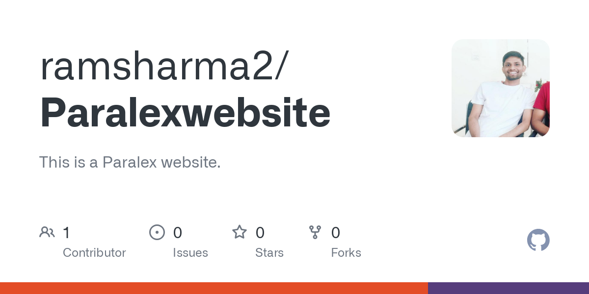 GitHub - ramsharma2/Paralexwebsite: This is a Paralex website.