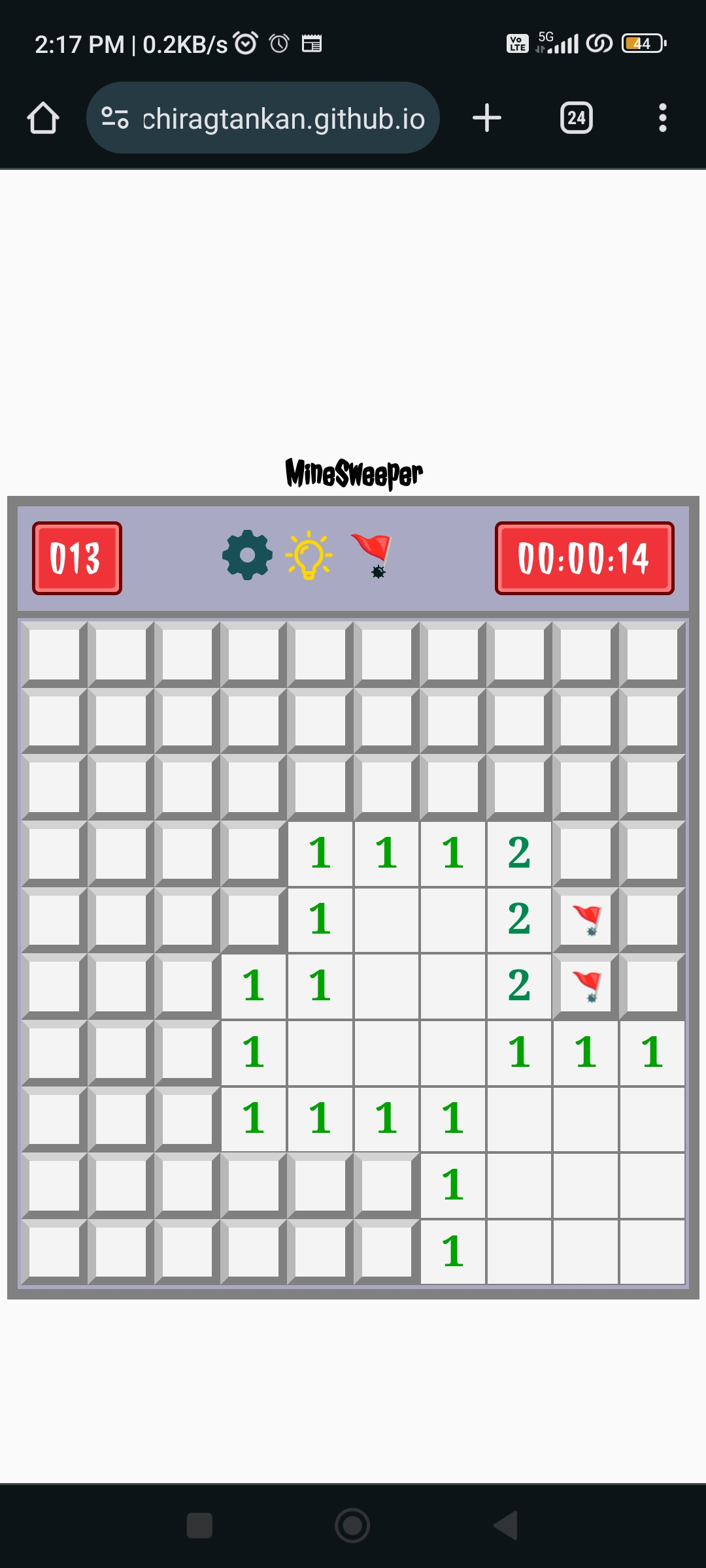 Minesweeper-game