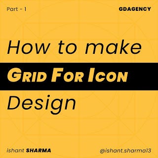 how to set grid for icon design