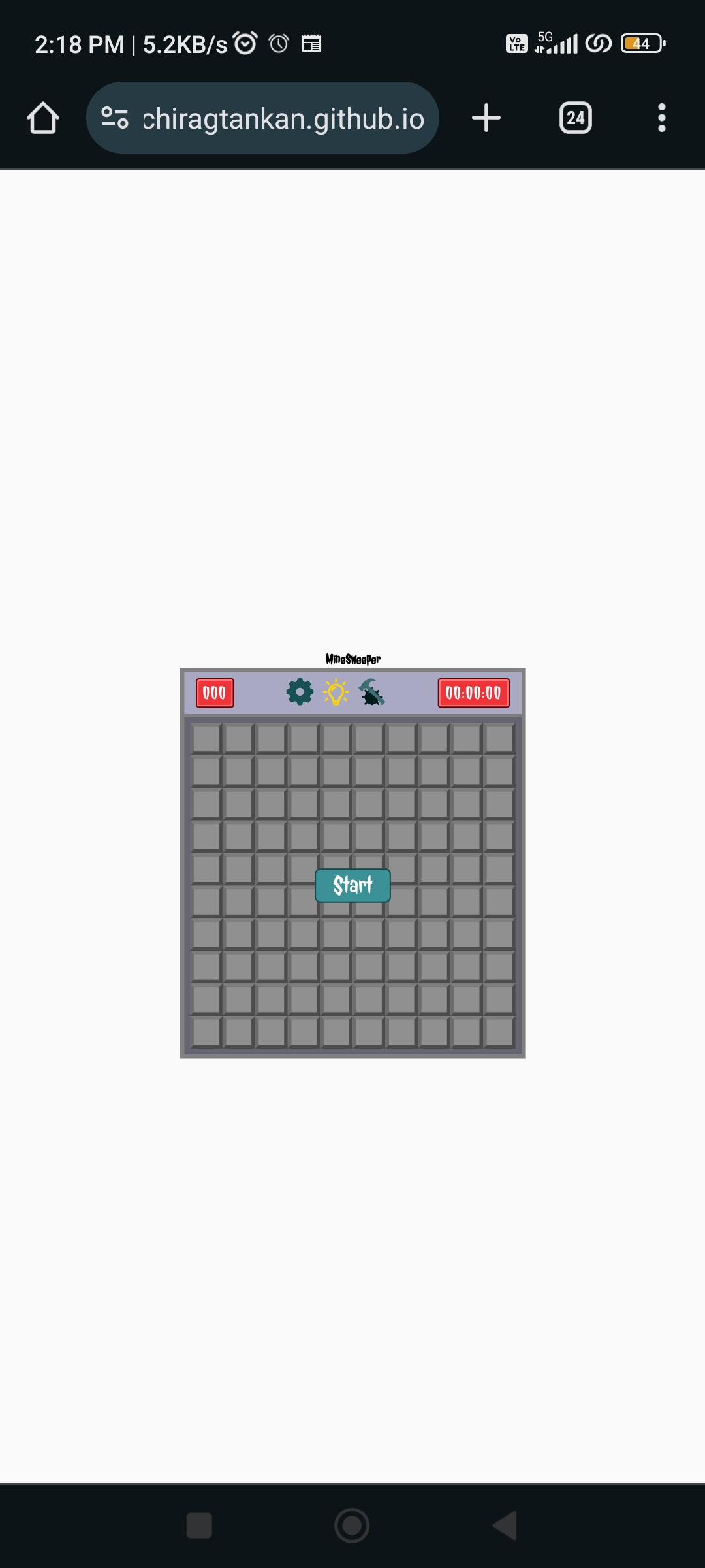 Minesweeper-game