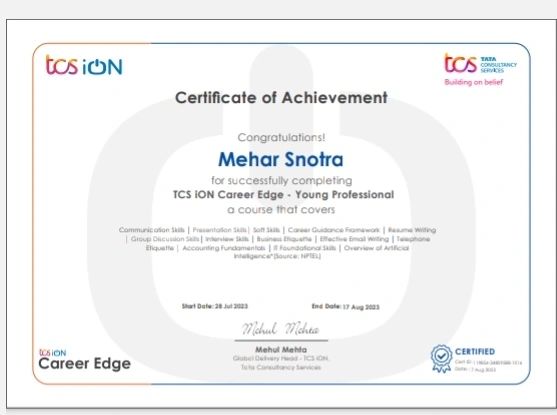 TCS ion Carrera edge