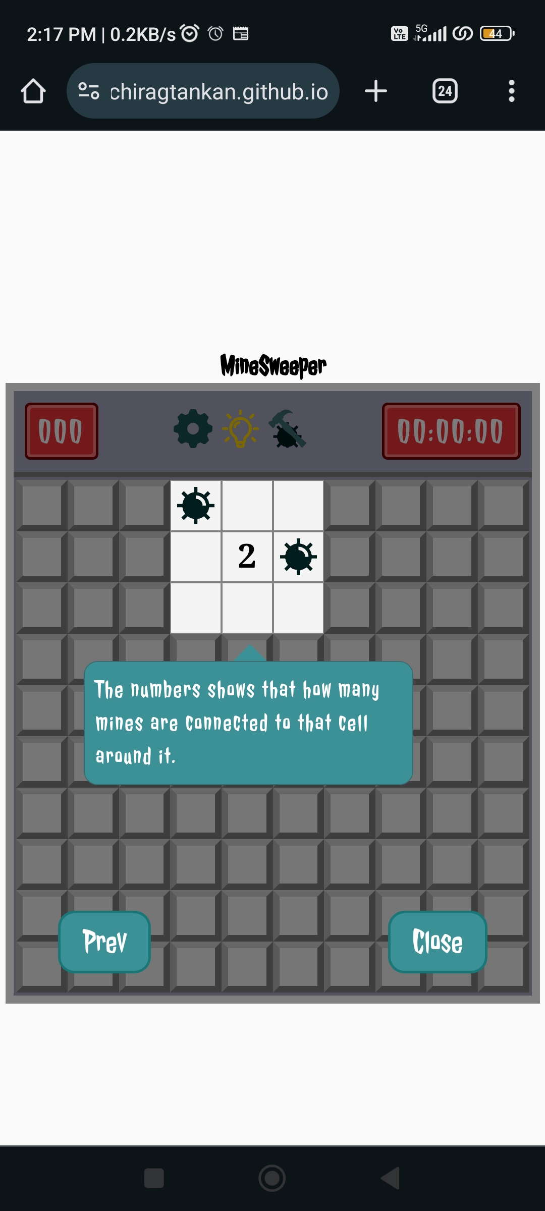 Minesweeper-game
