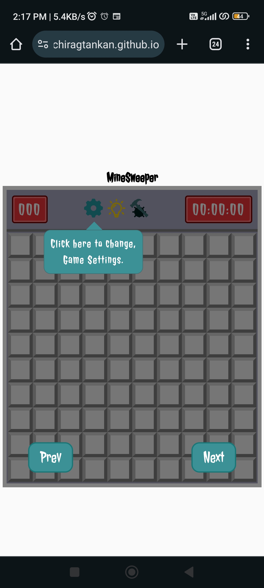 Minesweeper-game