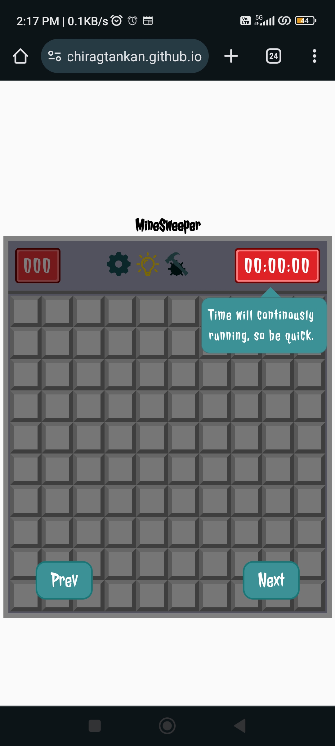 Minesweeper-game