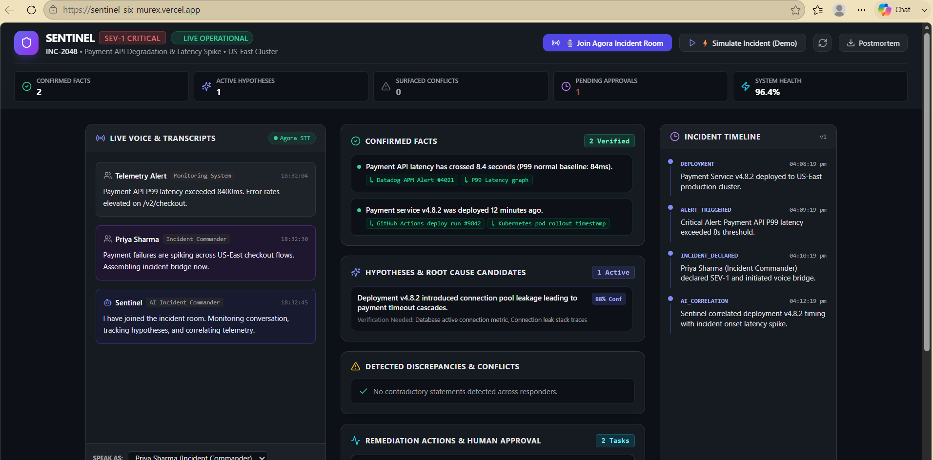 Sentinel- An AI Incident Commander Sentinel- An AI Incident Commander