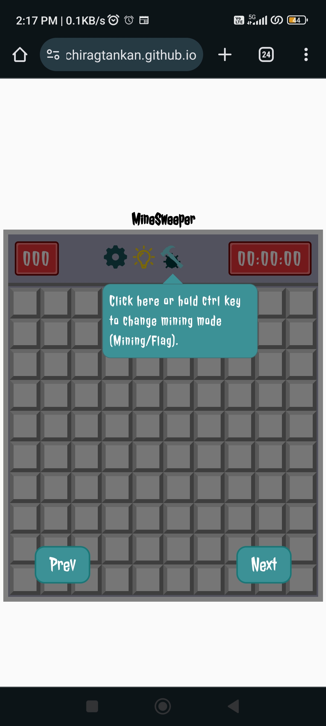 Minesweeper-game