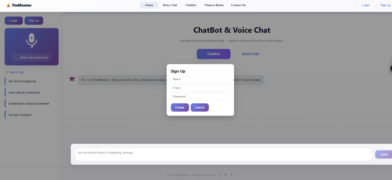 FinMentor Edu — Conversational Financial Study Partner