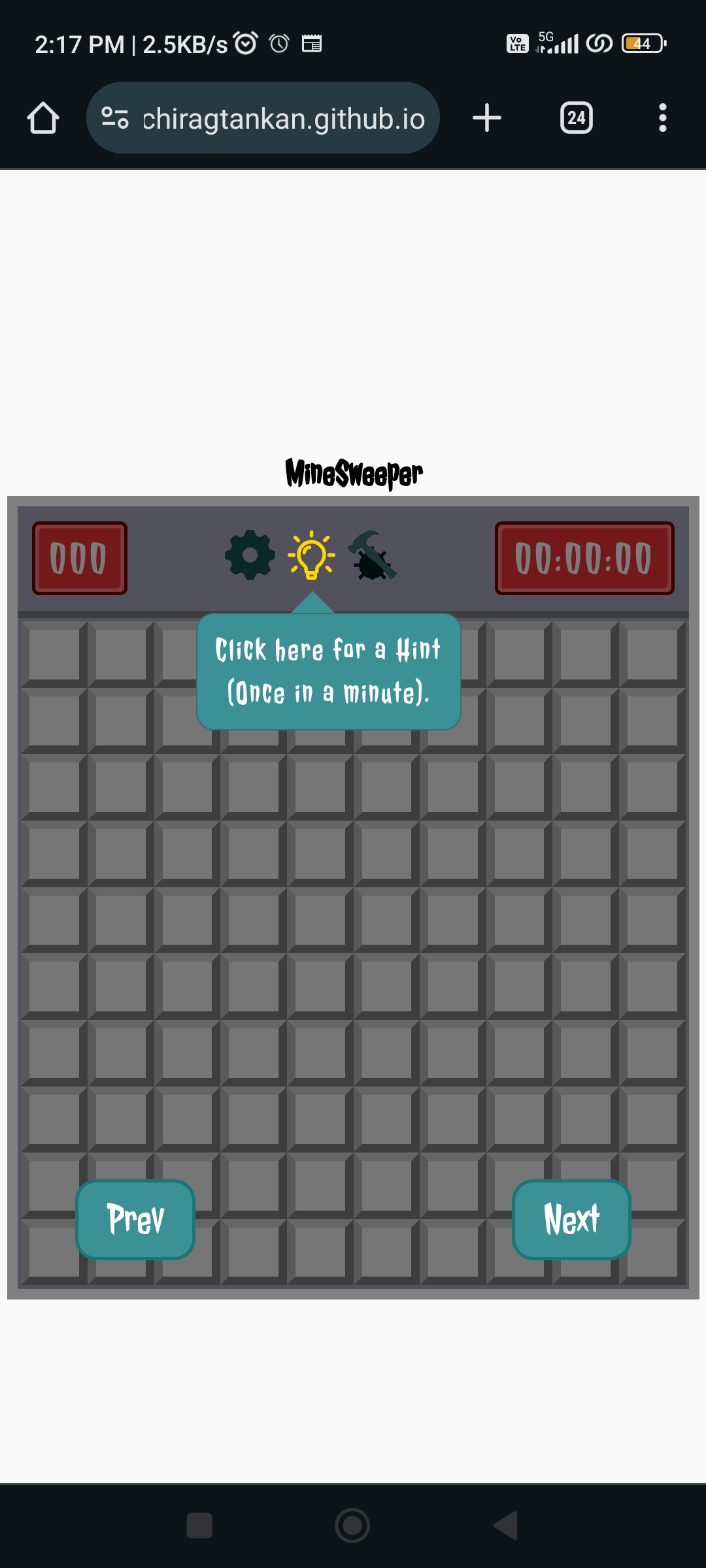Minesweeper-game