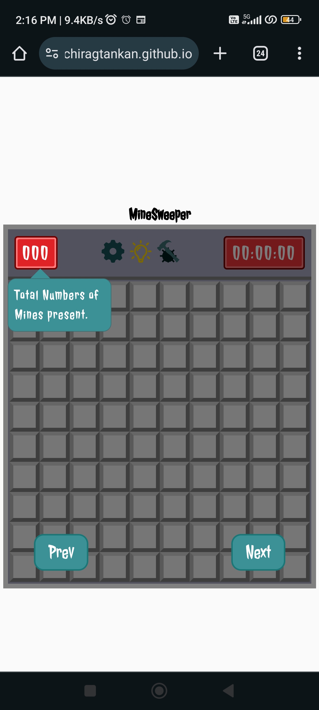 Minesweeper-game