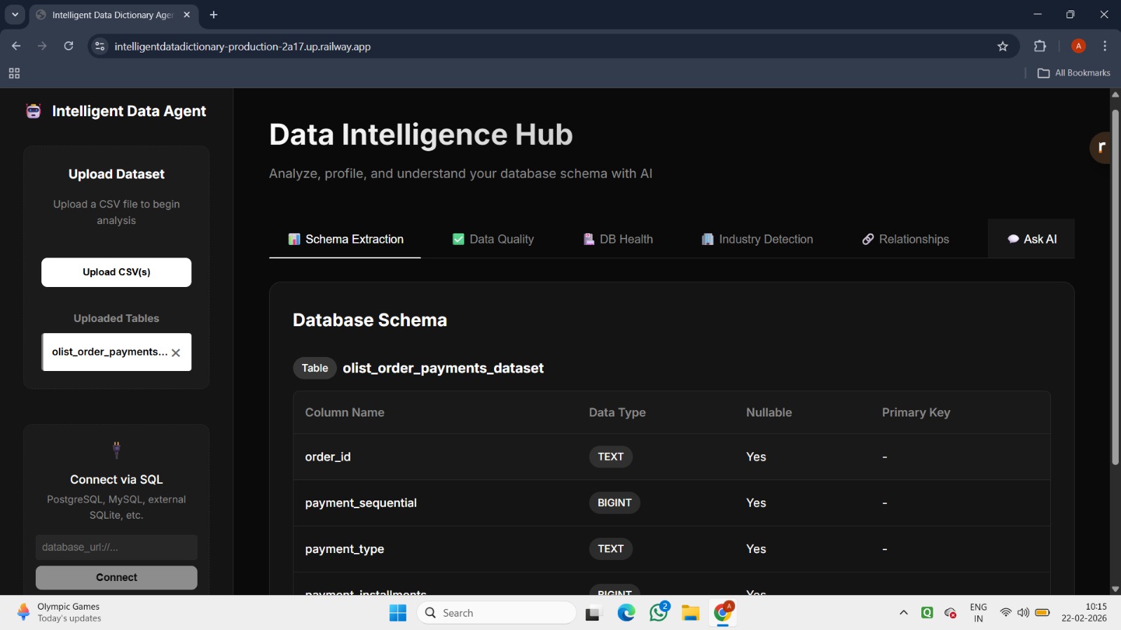 CLARITY - Data Dictionary Agent