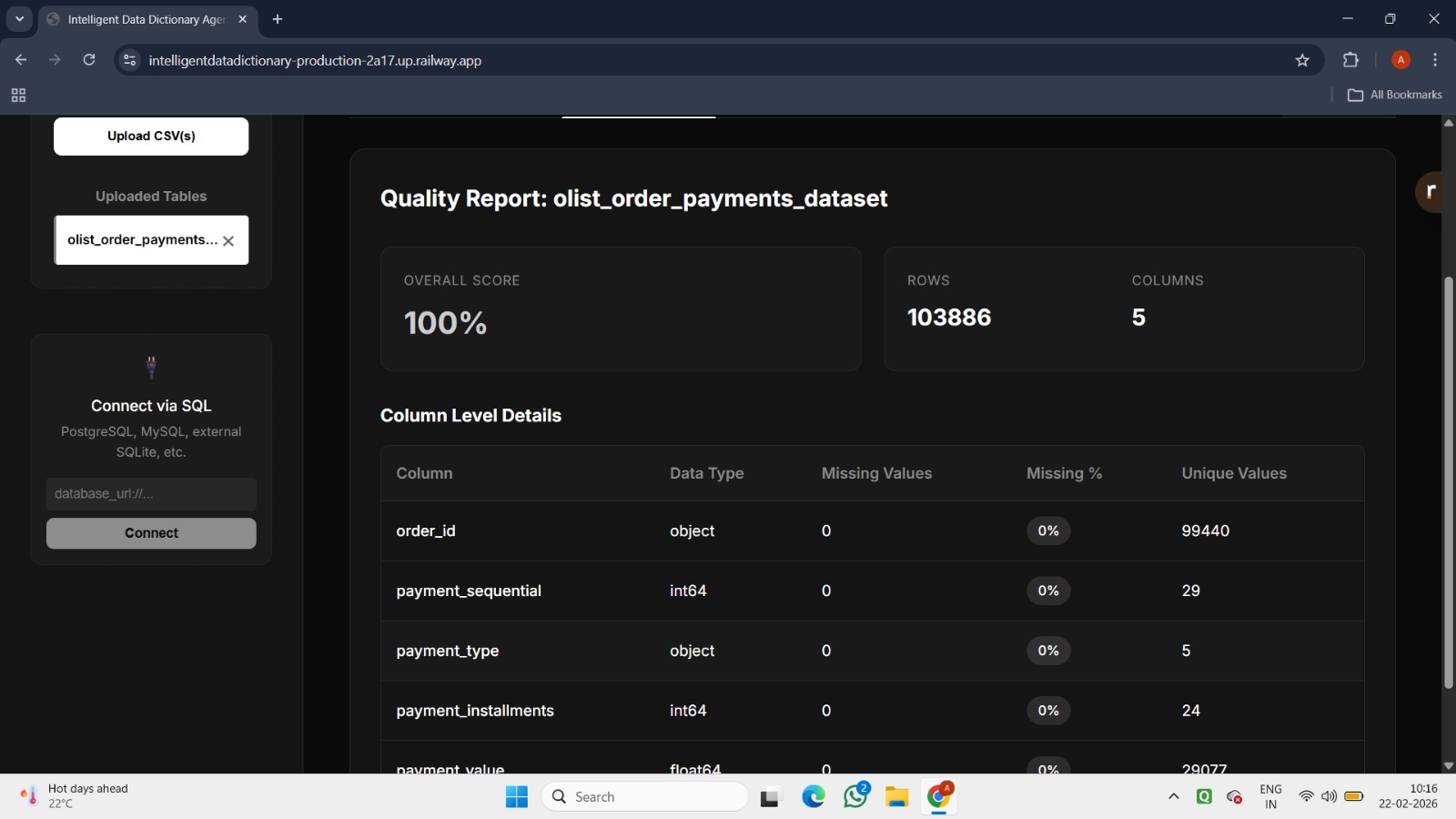 CLARITY - Data Dictionary Agent