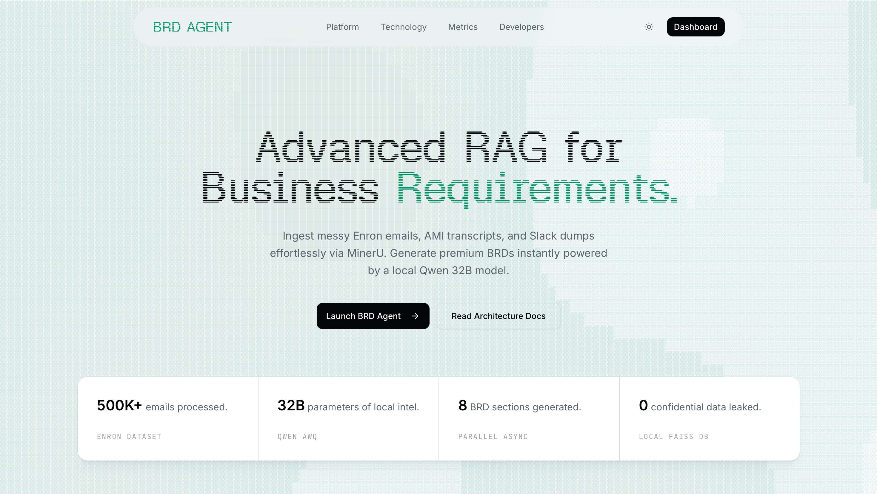 BRD Agent — Enterprise-Grade, Fully Local AI for Secure Requirements Engineering