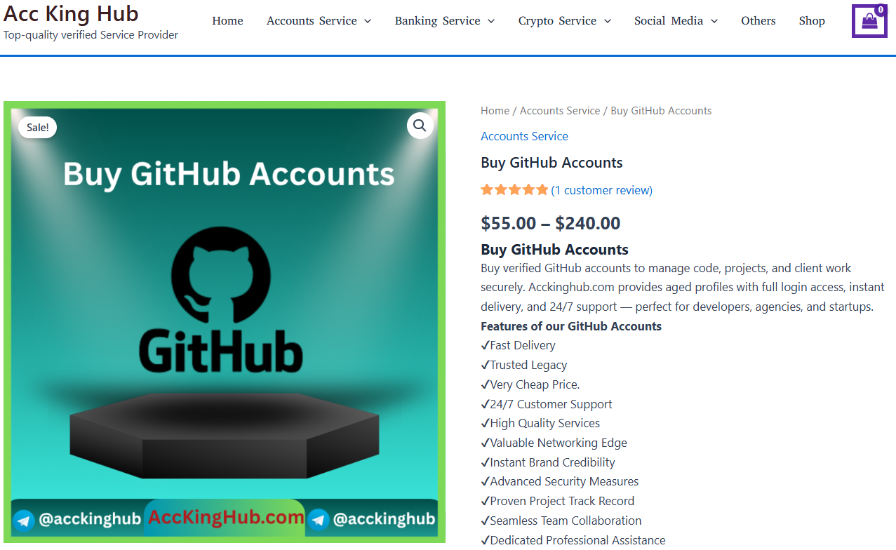 One Of The Top Class Buy Old GitHub Accounts – In USA Simplify Your Online Development One Of The Top Class Buy Old GitHub Accounts – In USA Simplify Your Online Development
