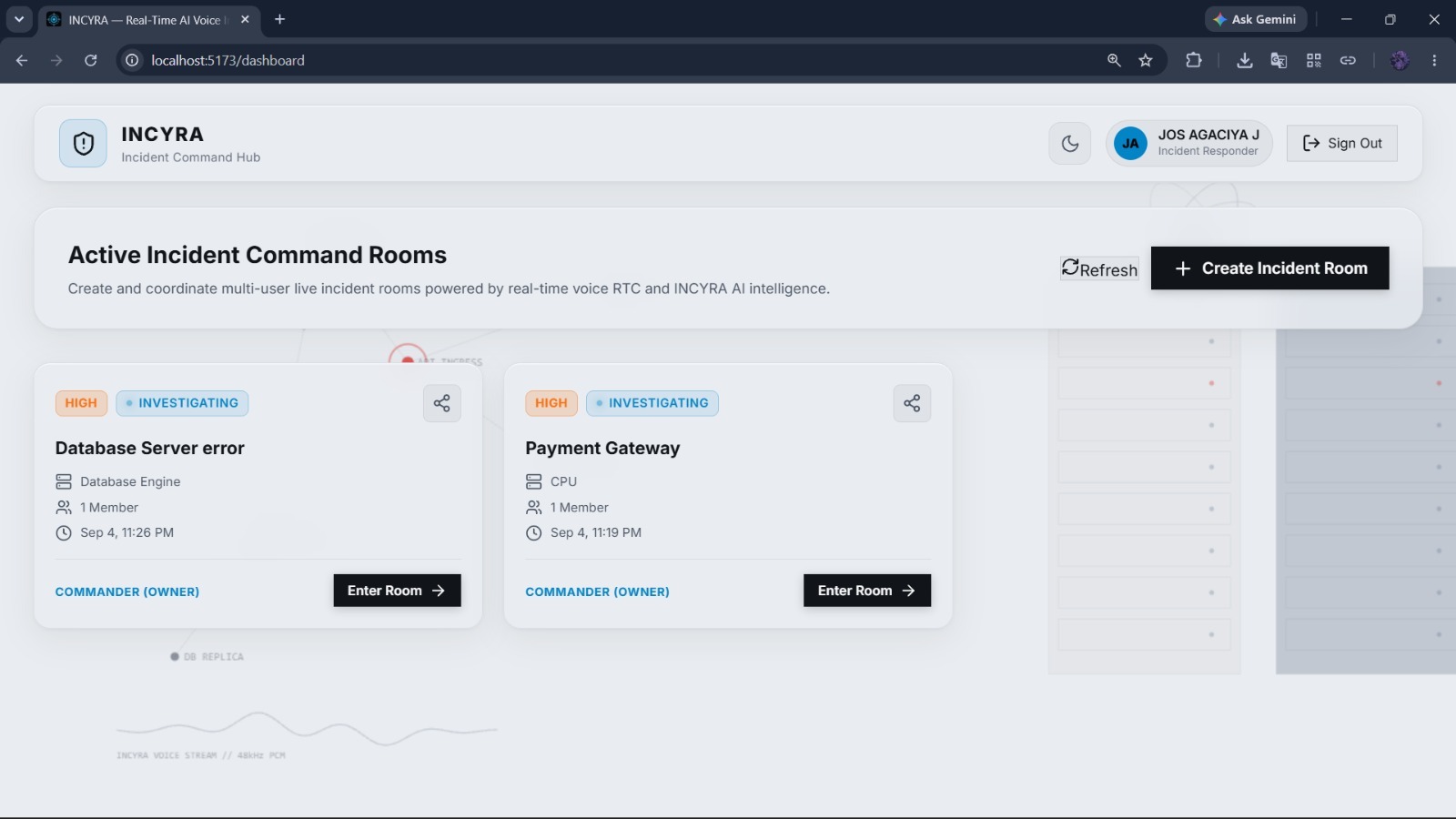 INCYRA: AI-Powered Real-Time Incident Command Center INCYRA: AI-Powered Real-Time Incident Command Center