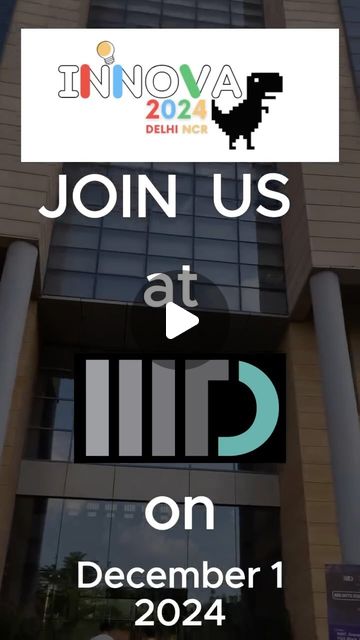 Google Developer Groups on Campus GCET on Instagram: "🎉 Venue Reveal for Innova 2024! 🎉
The moment you’ve been waiting for is here! We are excited to announce that Innova 2024 will take place at the prestigious IIIT Delhi! 🏛✨
Get ready for a groundbreaking experience in a venue that’s all about innovation and excellence! 🌟
#Innova2024 #VenueReveal #IIITDelhi"