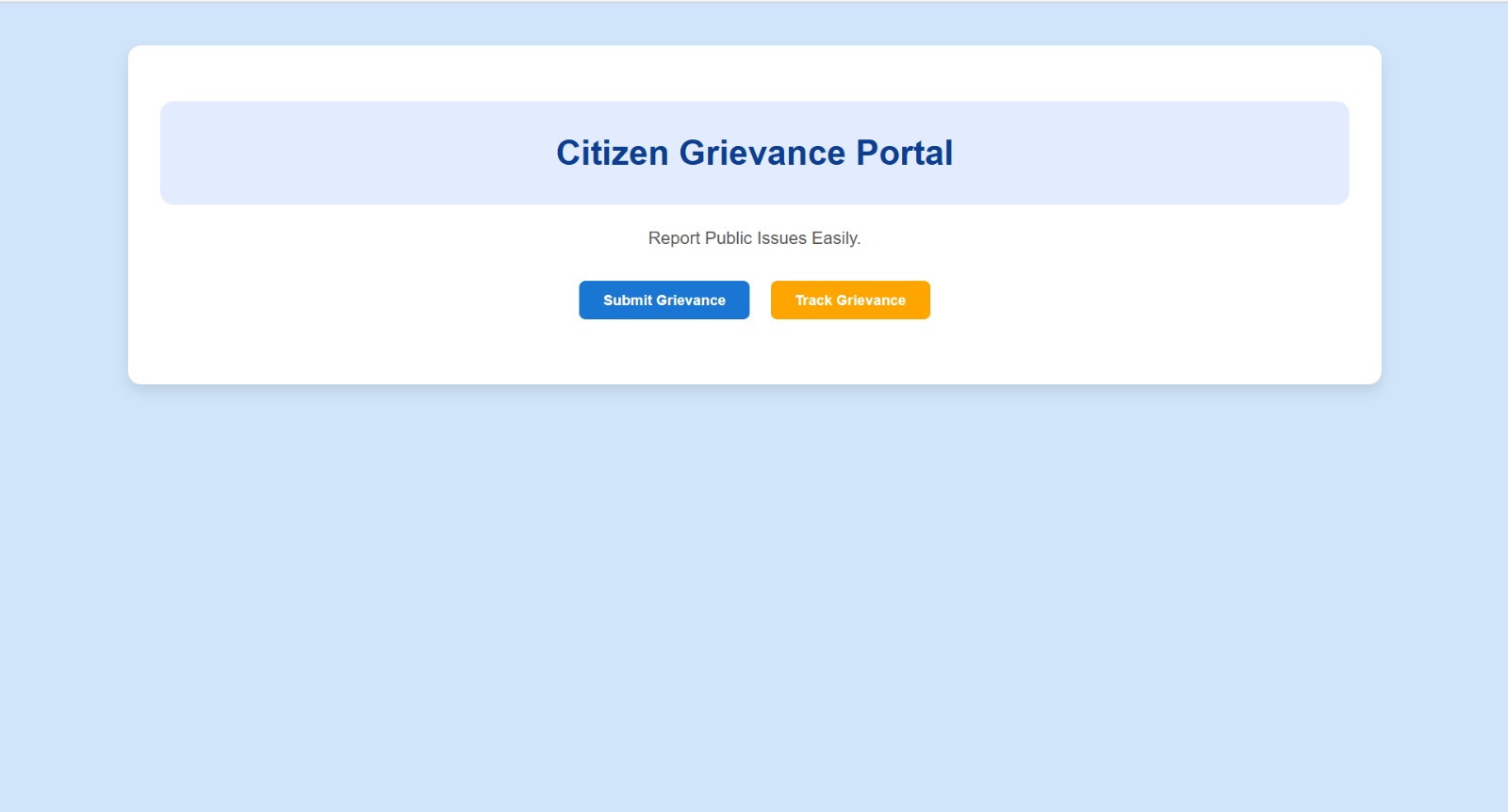 citizen grievance routing system