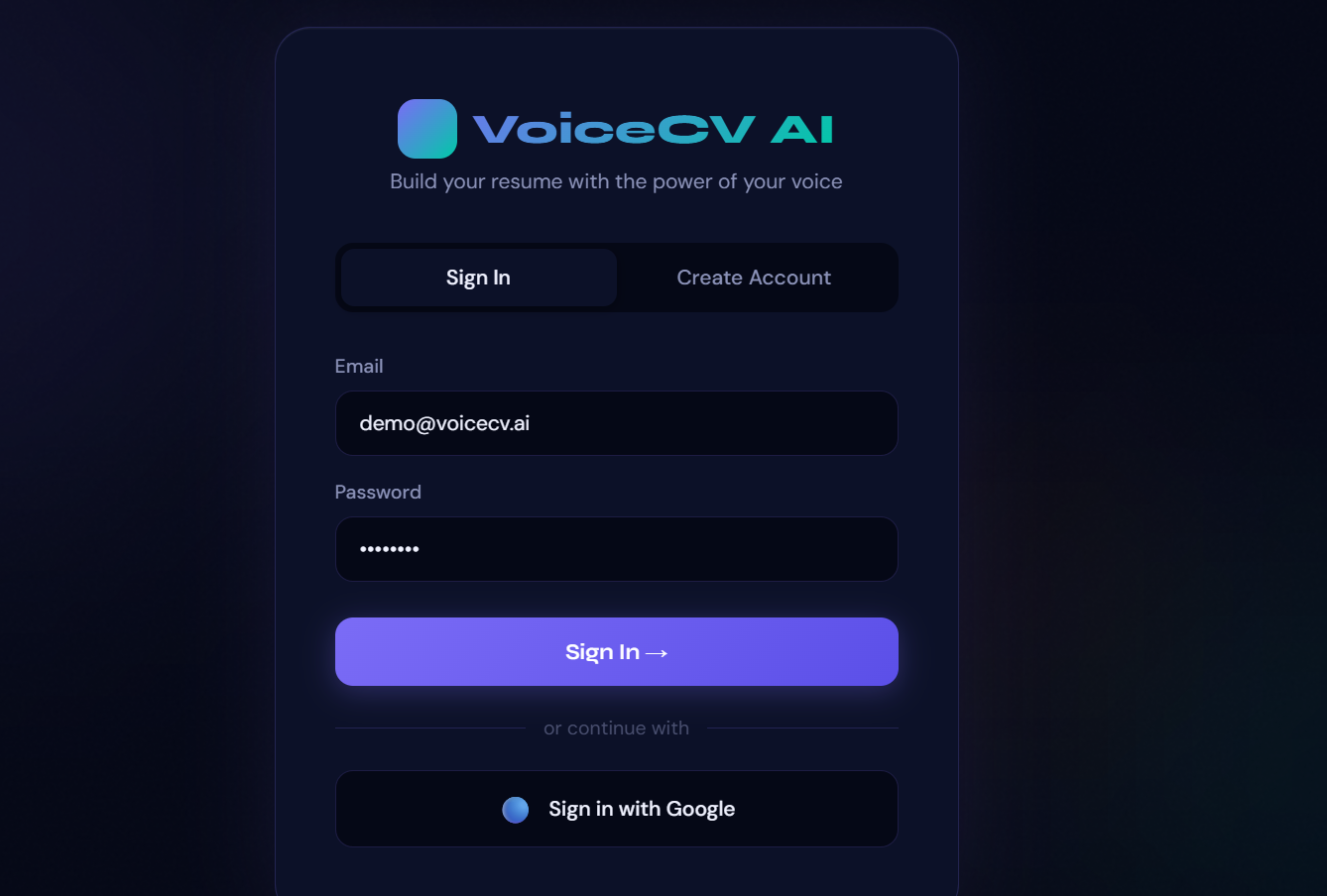 VoiceCV AI