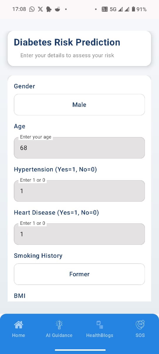 Sehat Saathi - AI app for joint analysis, disease prediction, cost insights & instant guidance
