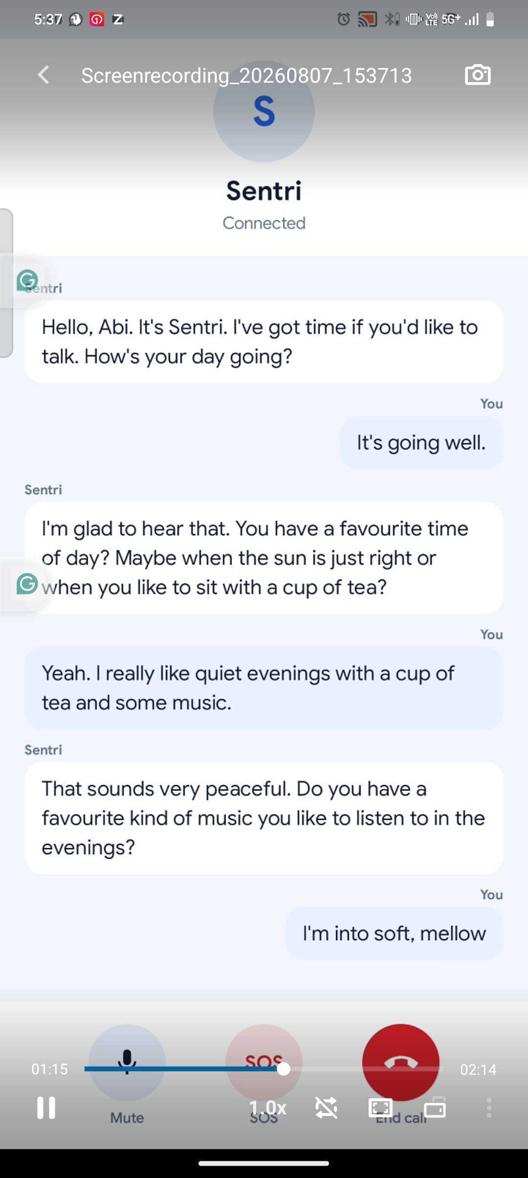 Sentri AI - AI Voice Companion for Senior Citizens Sentri AI - AI Voice Companion for Senior Citizens