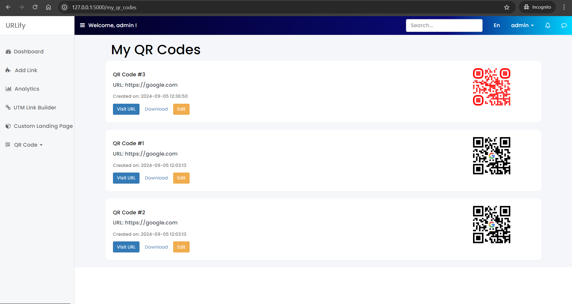 Urlify - A URL shortening service Urlify - A URL shortening service