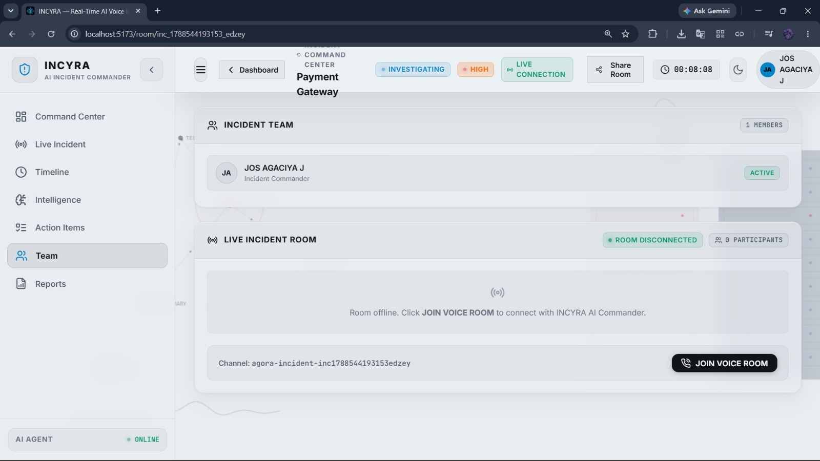 INCYRA: AI-Powered Real-Time Incident Command Center INCYRA: AI-Powered Real-Time Incident Command Center