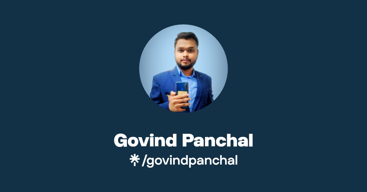 Govind Panchal | Instagram | Linktree