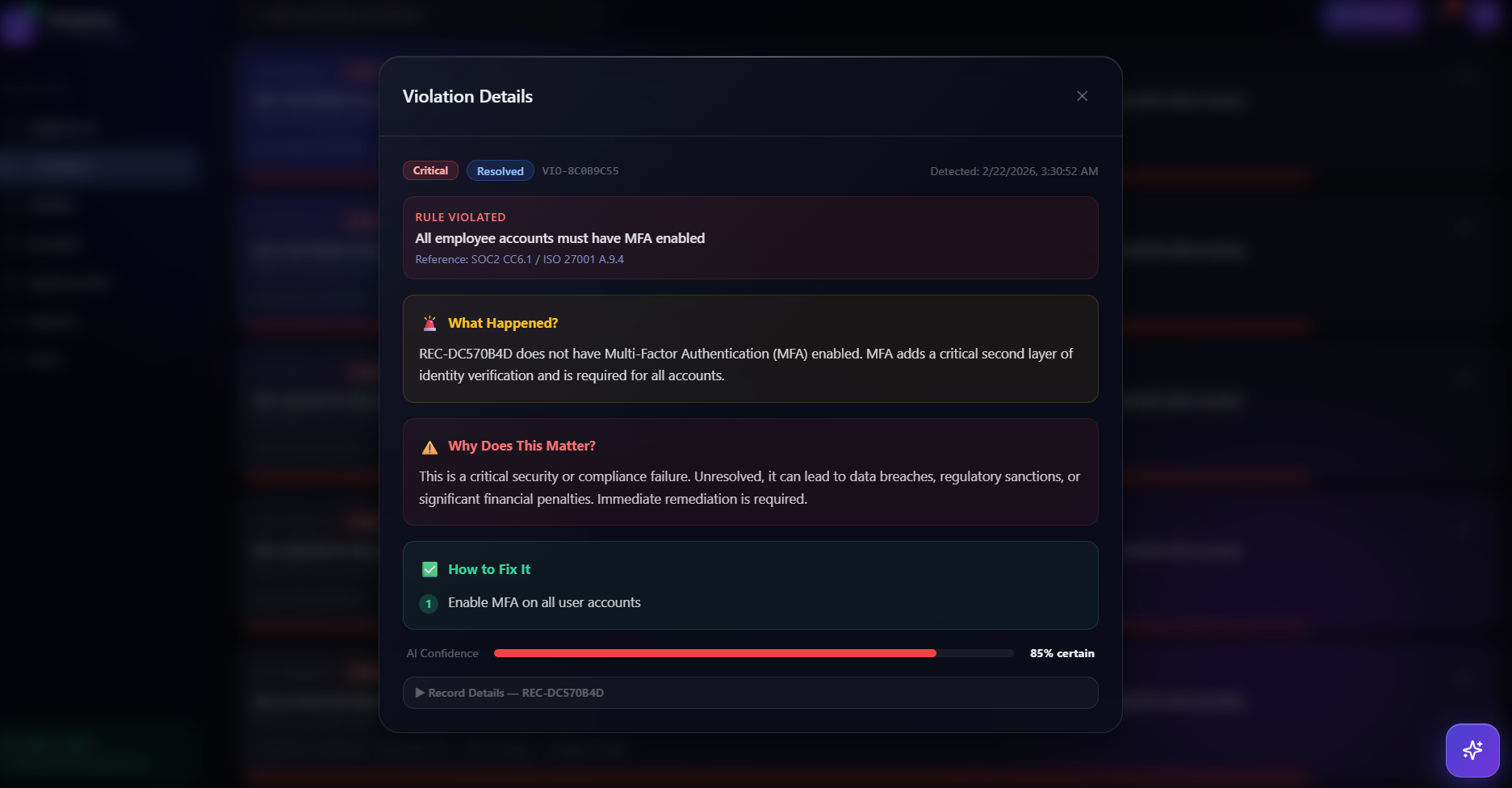 PolicyPulse AI — Autonomous Compliance Monitoring Platform PolicyPulse AI — Autonomous Compliance Monitoring Platform