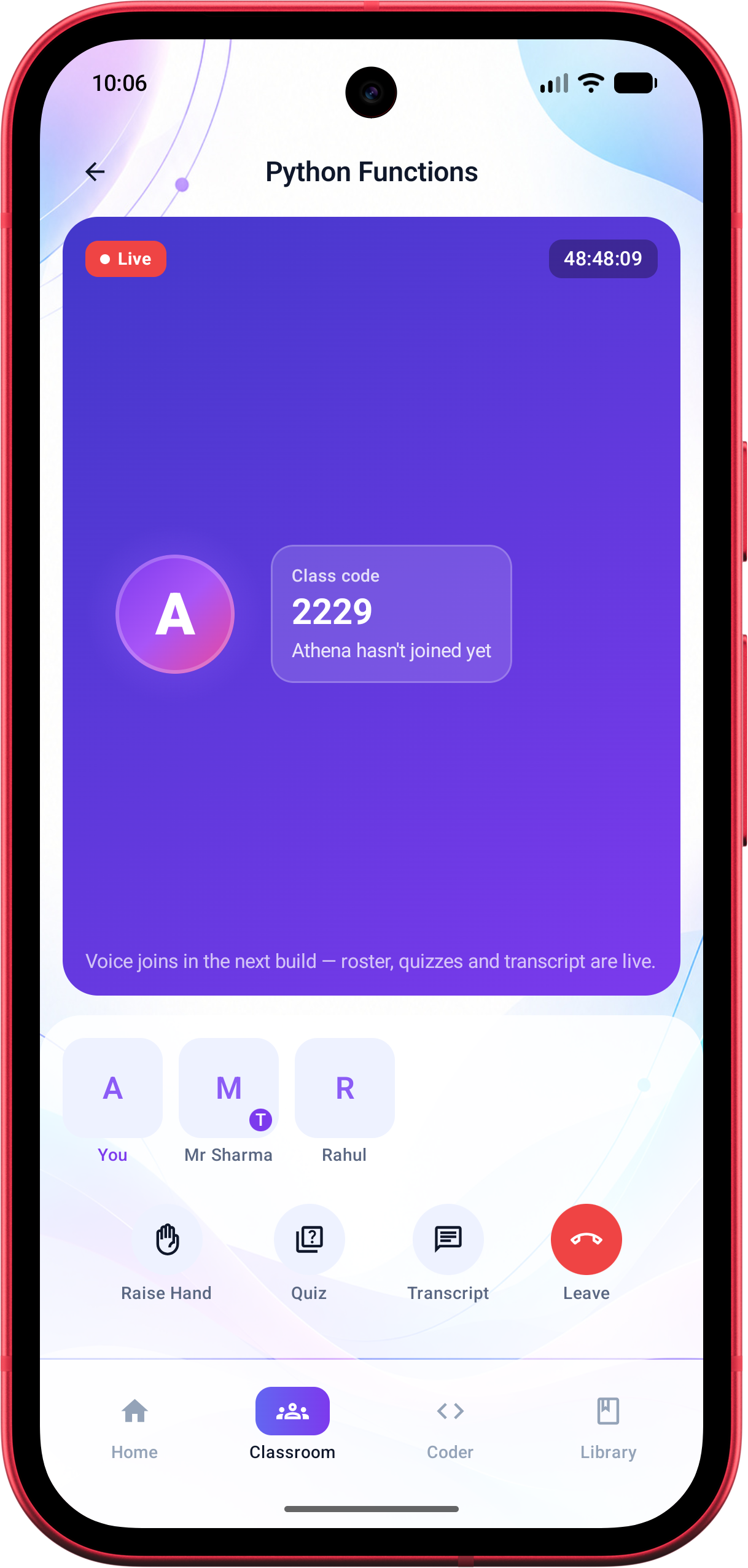 Athena AI: Next-Gen Conversational AI Teacher & Voice Coder Athena AI: Next-Gen Conversational AI Teacher & Voice Coder