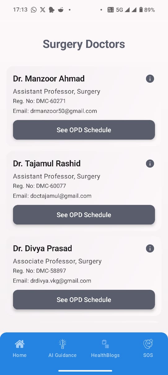 Sehat Saathi - AI app for joint analysis, disease prediction, cost insights & instant guidance