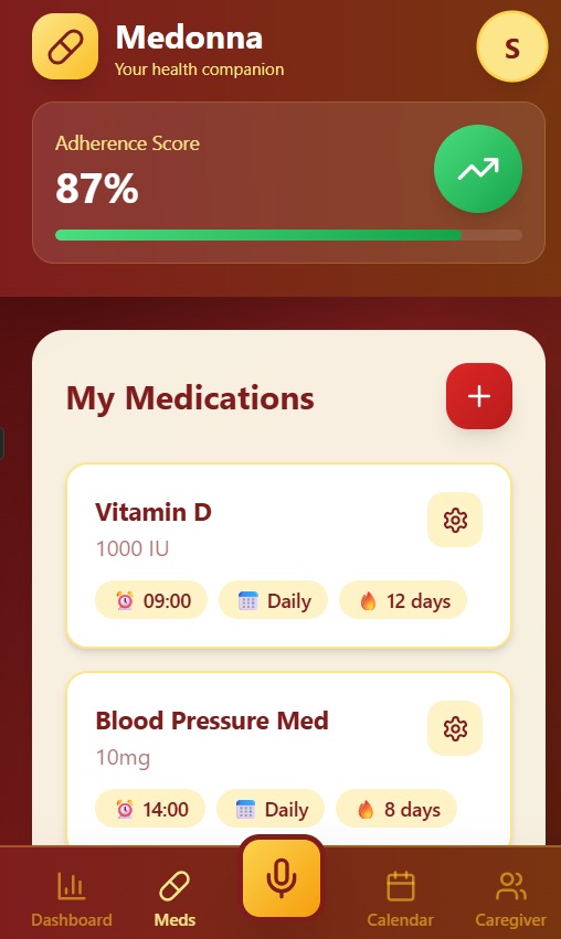 Medonna- Medication Tracker and Reminder