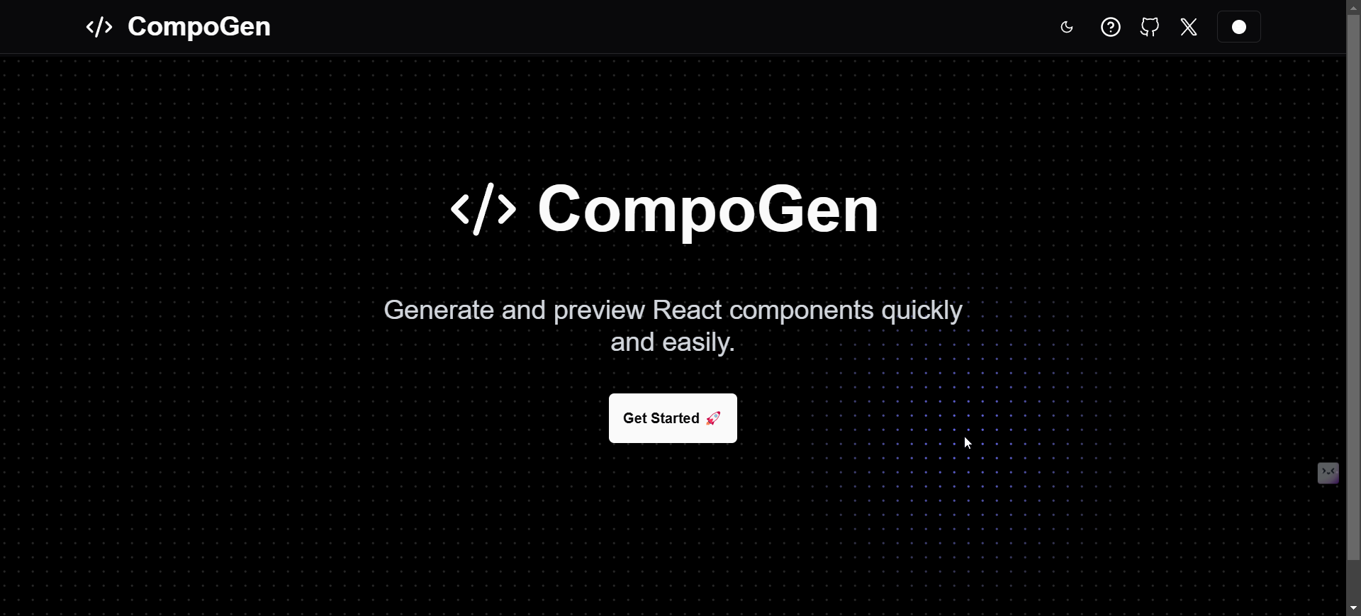 CompoGen - An AI React components generator tool