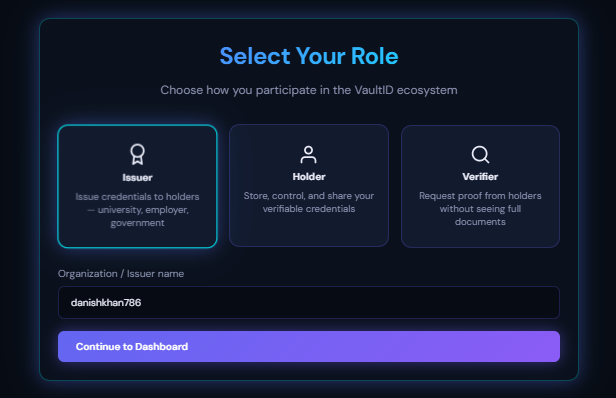 VaultID-Decentralized identity VaultID-Decentralized identity