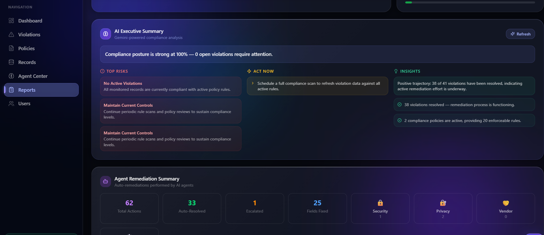 PolicyPulse AI — Autonomous Compliance Monitoring Platform PolicyPulse AI — Autonomous Compliance Monitoring Platform