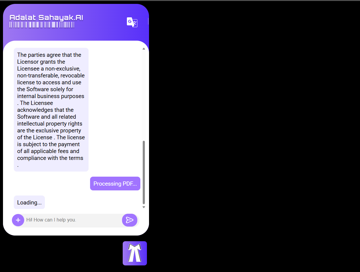 Adalat Sahayak.AI - Your personal AI legal assistant