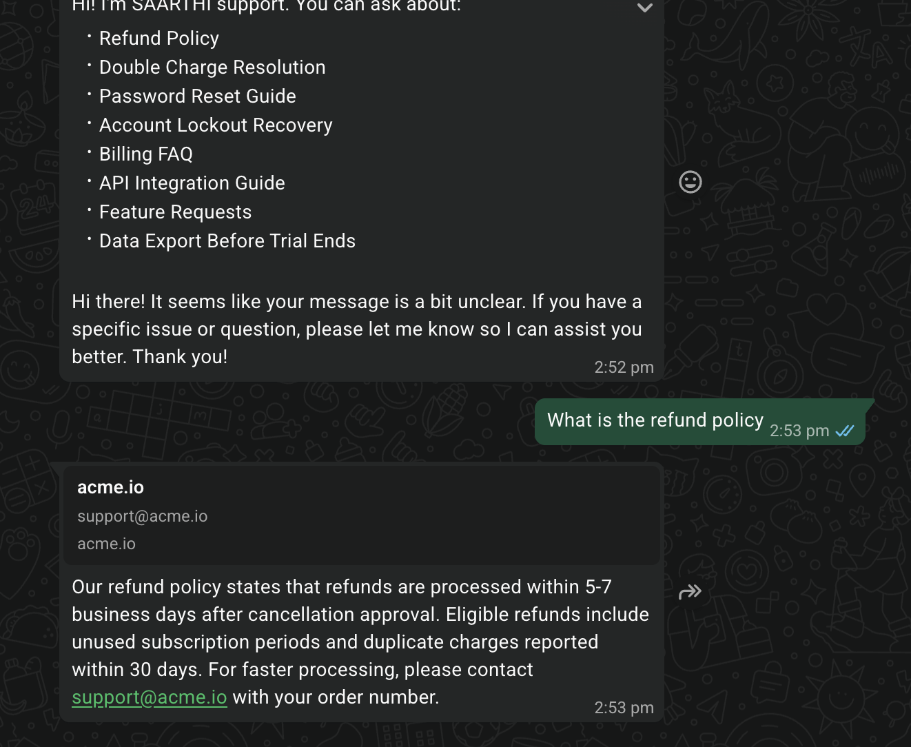 SAARTHI-AI-WhatsApp-Support-Agent SAARTHI-AI-WhatsApp-Support-Agent