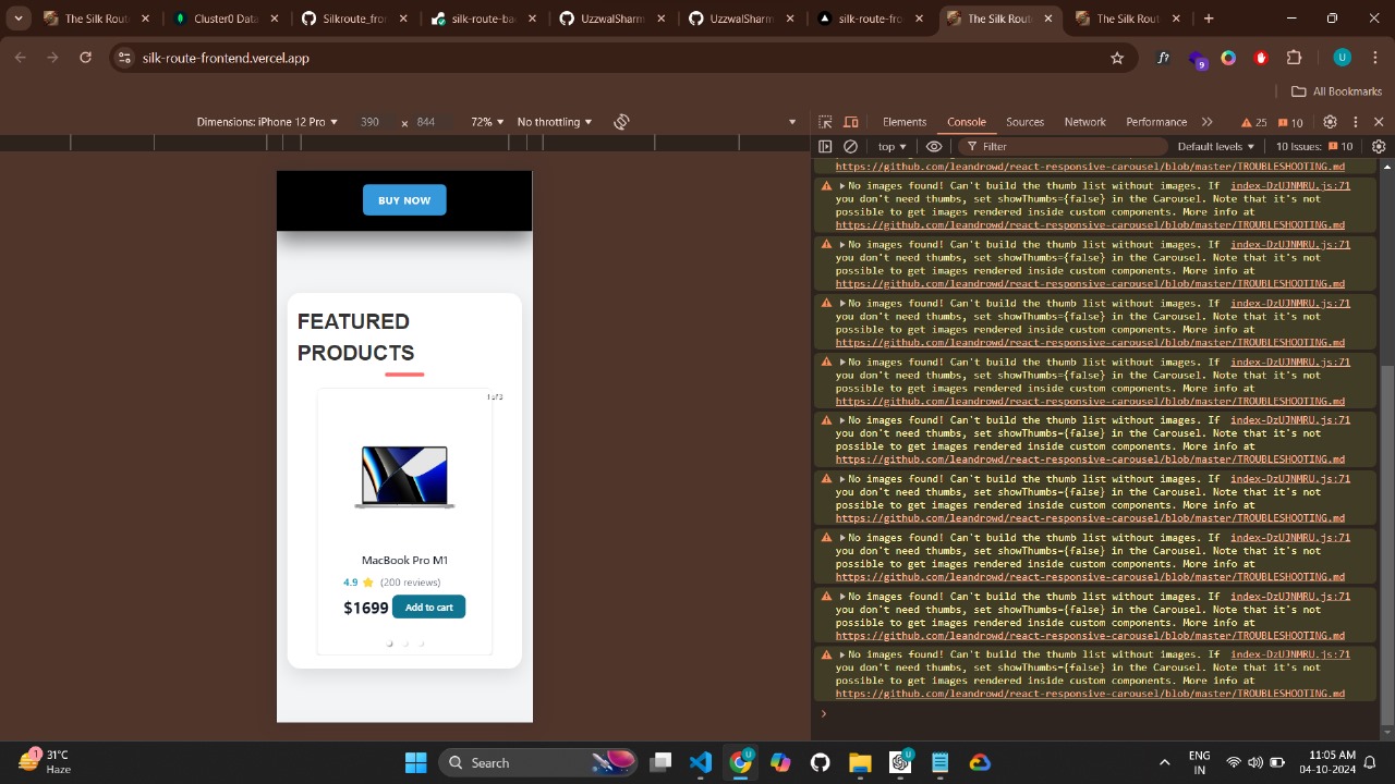 The Silk Route: An E-commerce webapp 