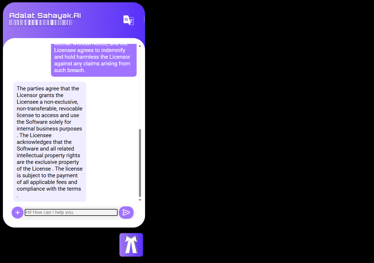 Adalat Sahayak.AI - Your personal AI legal assistant