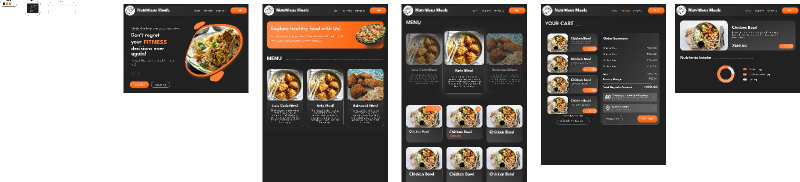 Nutritious Foods Website mockup in Figma