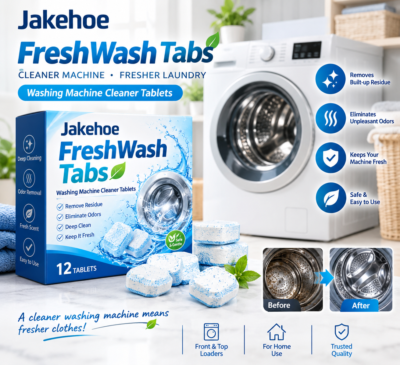 Jakehoe FreshWash Tabs Official™ – Is It Worth Considering for Your Washing Machine? Jakehoe FreshWash Tabs Official™ – Is It Worth Considering for Your Washing Machine?