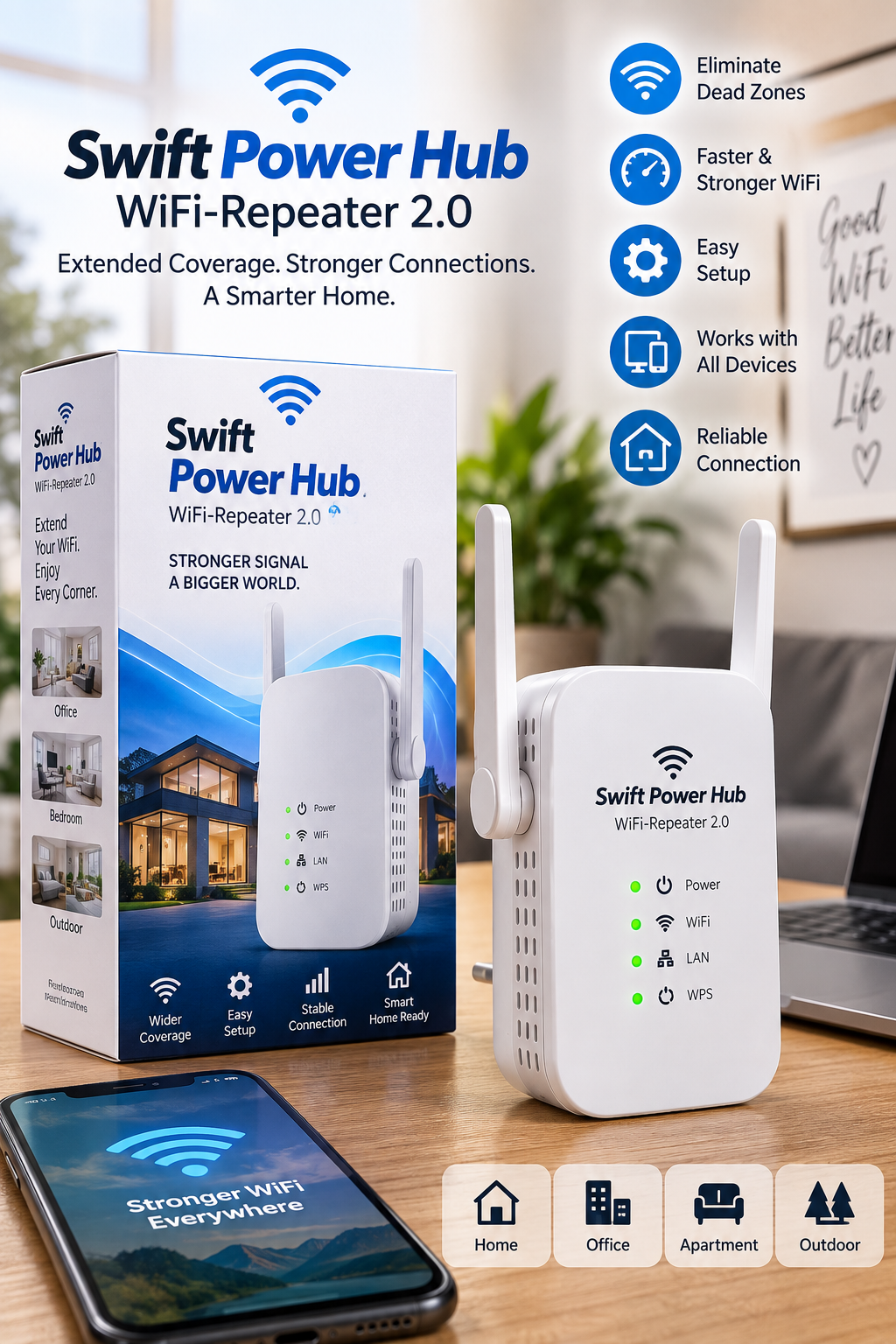 Swift Power Hub Wifi-Repeater 2.0 Swift Power Hub Wifi-Repeater 2.0