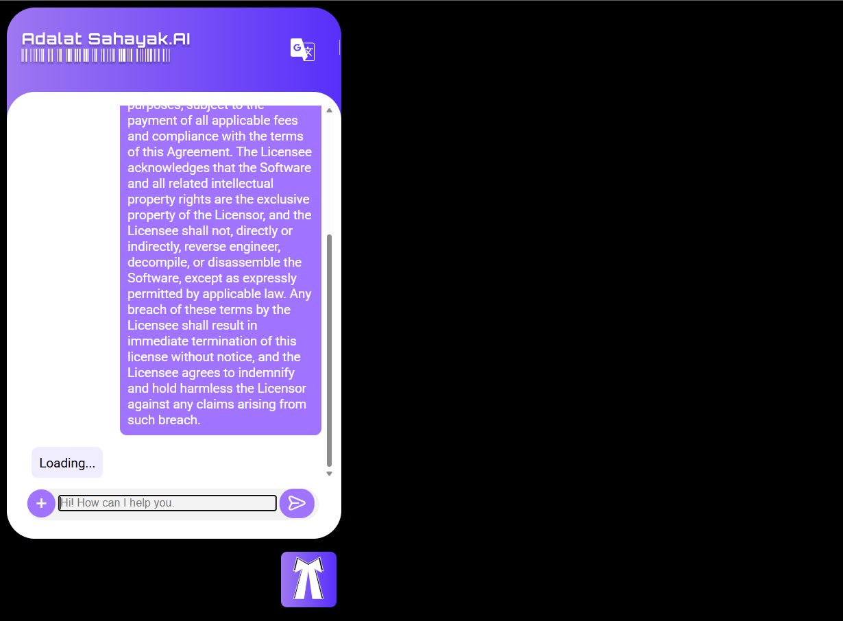 Adalat Sahayak.AI - Your personal AI legal assistant