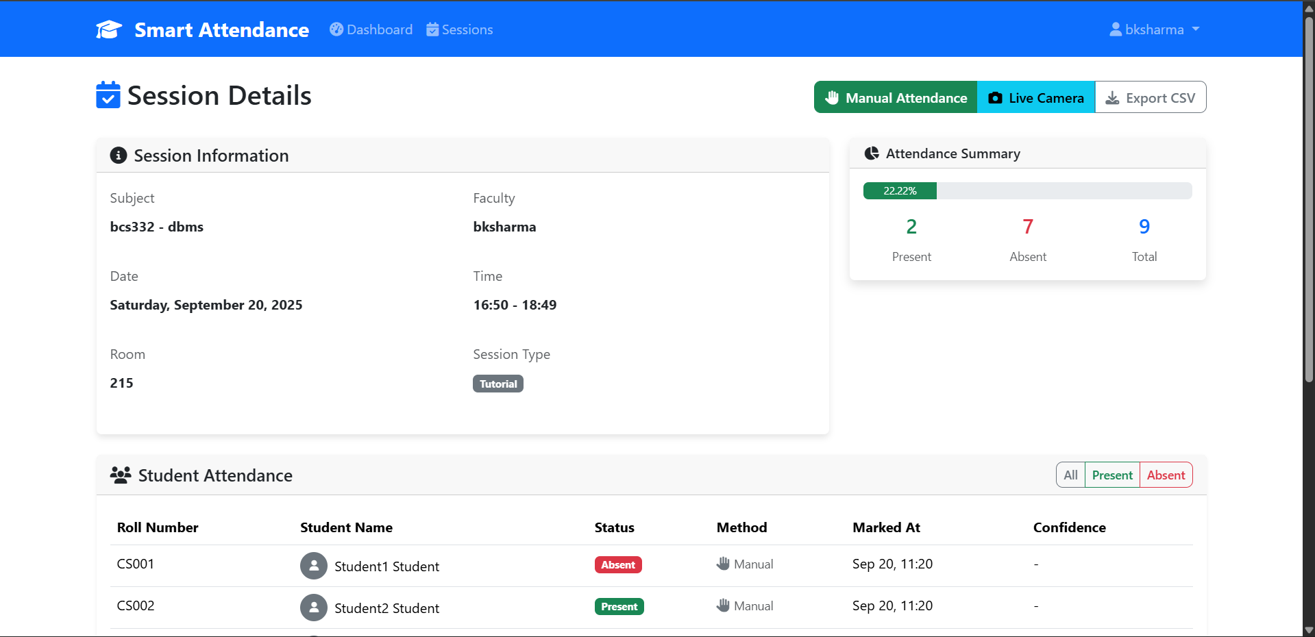 AUTOMATED ATTENDANCEANDSTUDENT PRODUCTIVITY