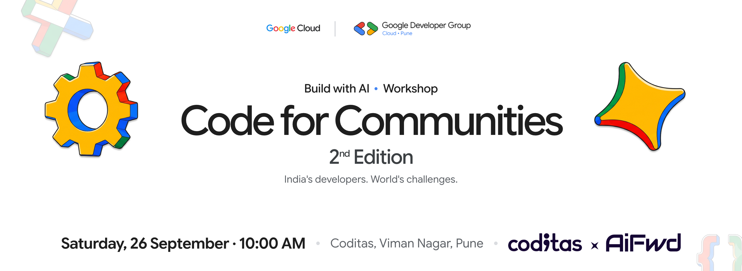 Build with AI - Code for Communities 2nd Edition: Pre CCD Event Series Workshop Build with AI - Code for Communities 2nd Edition: Pre CCD Event Series Workshop