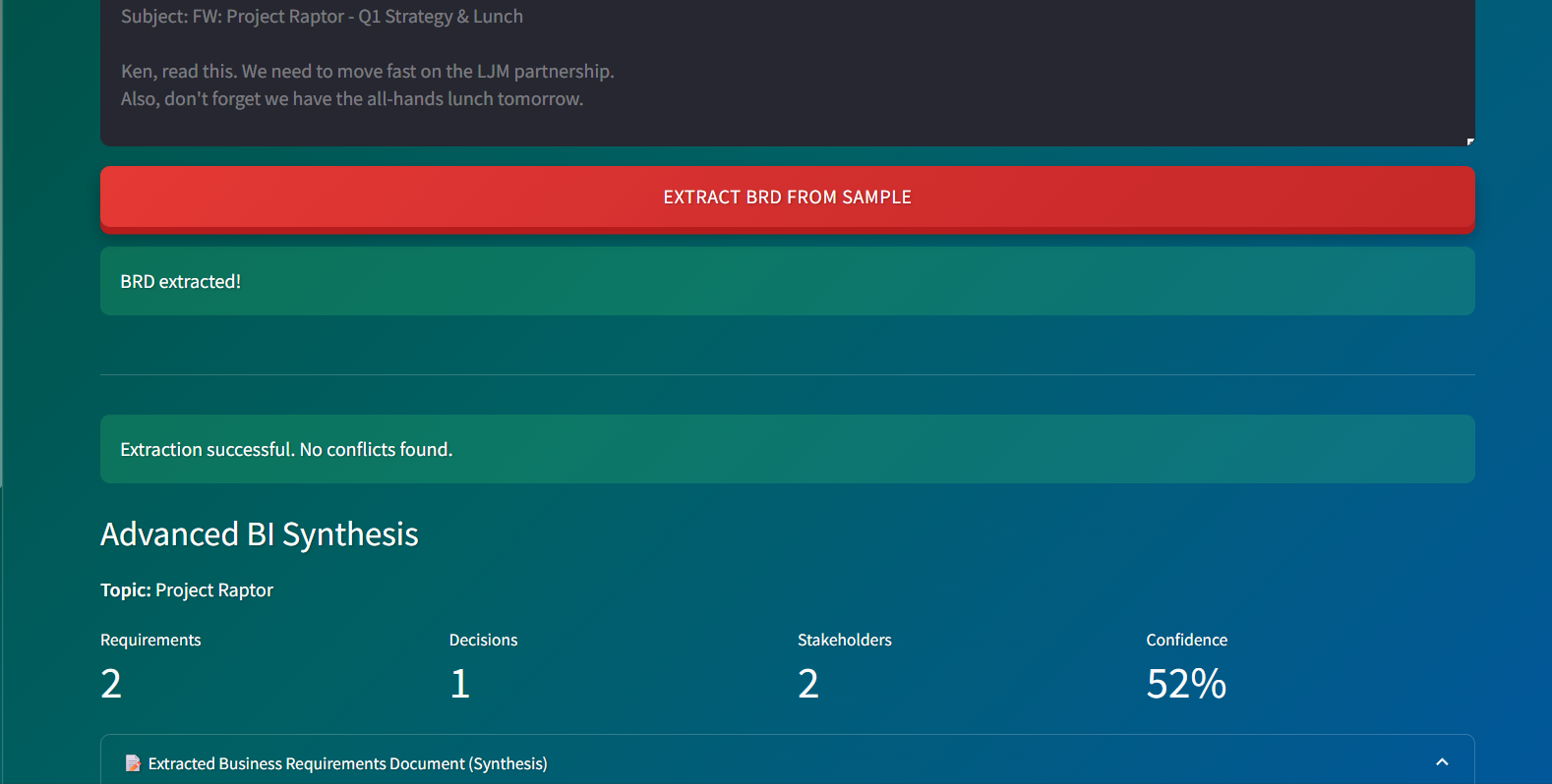 Enterprise Multi-Channel Requirements Synthesizer