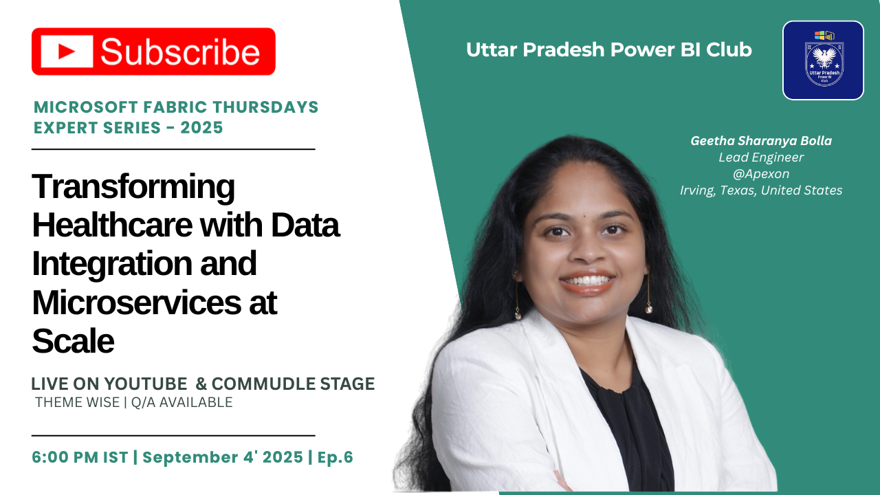 Transforming Healthcare with Data Integration and Microservices at Scale | Microsoft Fabric Thursdays Expert Series - 2025