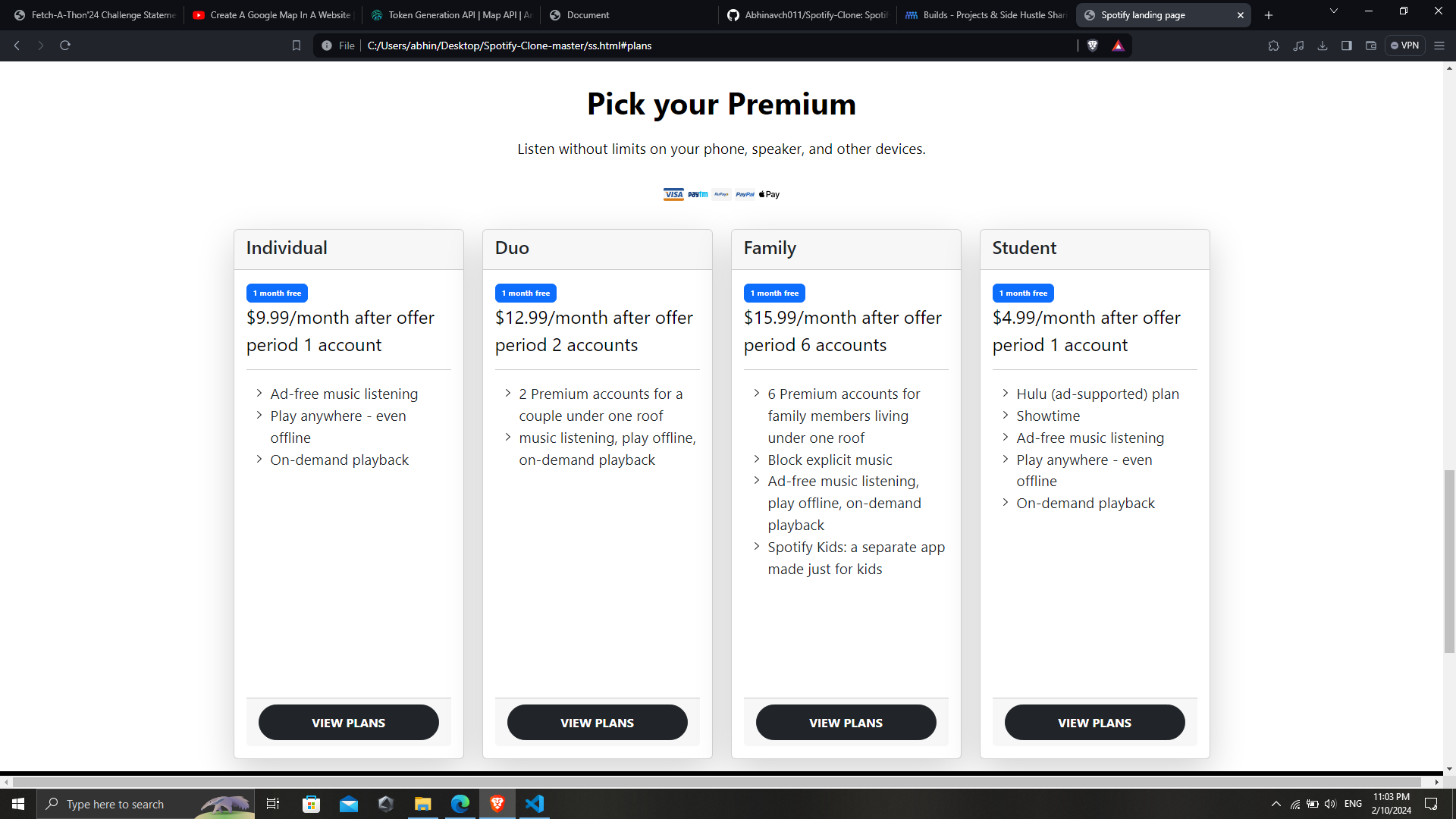 Spotify Clone
