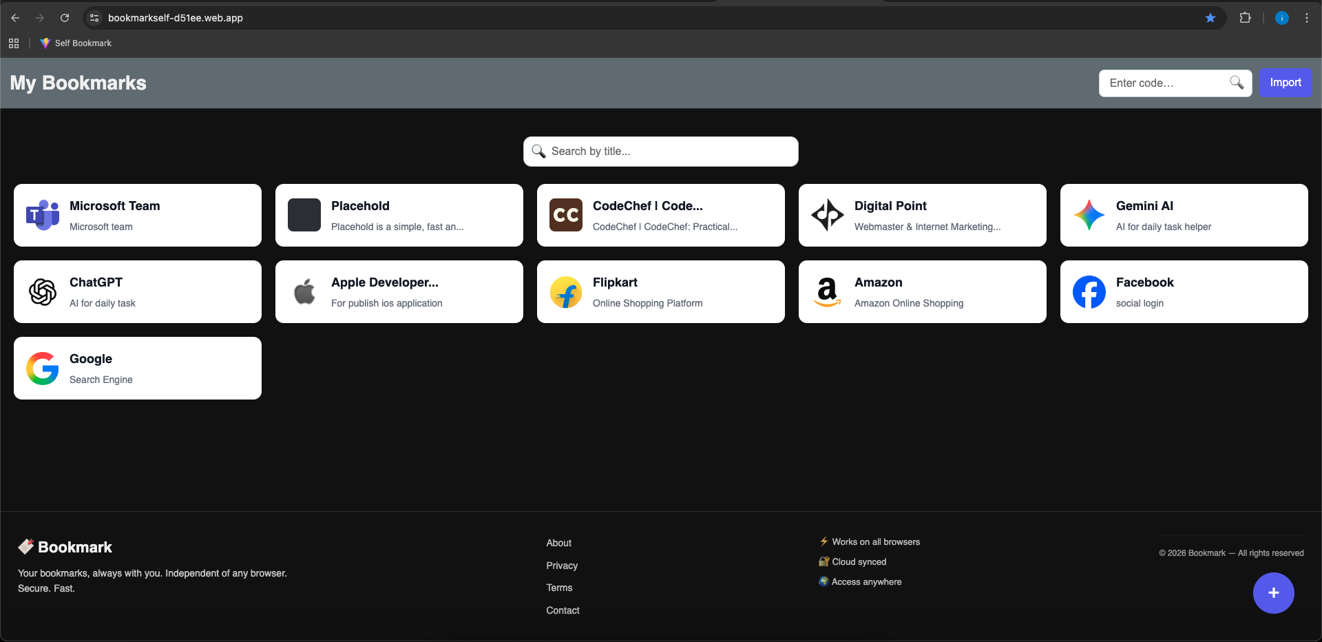 My Bookmark – Save, Organize & Manage Your Bookmarks Online My Bookmark – Save, Organize & Manage Your Bookmarks Online