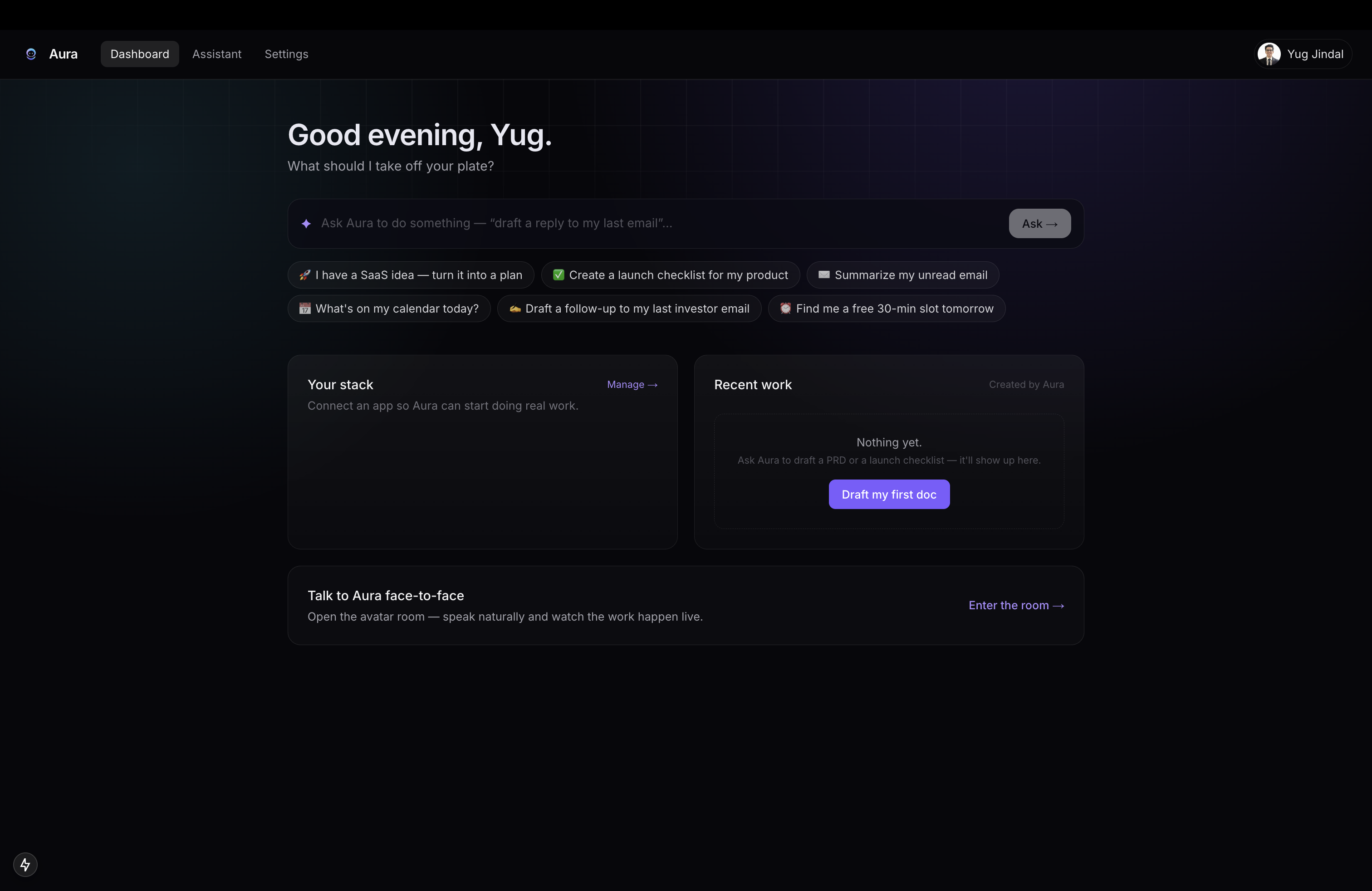 Aura - Your Personal AI Assistant Aura - Your Personal AI Assistant